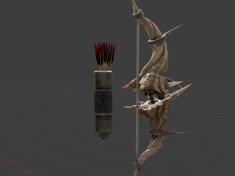 Diablos CoilBender - Monster Hunter World Modelo 3D