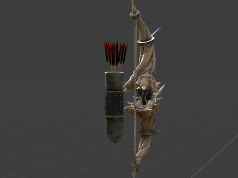 Diablos CoilBender - Monster Hunter World Modelo 3D
