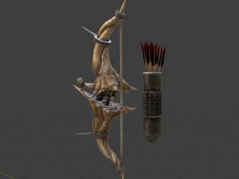 Diablos CoilBender - Monster Hunter World 3D Model