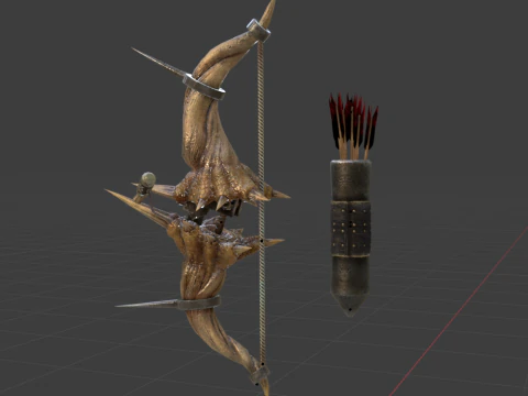 Diablos CoilBender - Monster Hunter World 3D Model