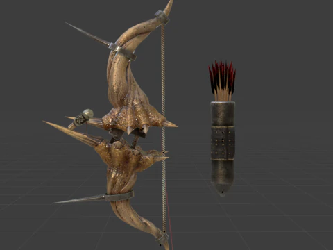 Diablos CoilBender - Monster Hunter World 3D Model