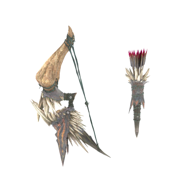 Dooms Shaft - Monster Hunter World 3D Model .c4d .max .obj .3ds .fbx .stl .blend 