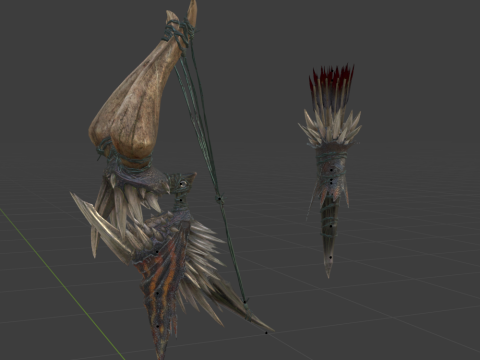 Dooms Shaft - Monster Hunter World 3D Model