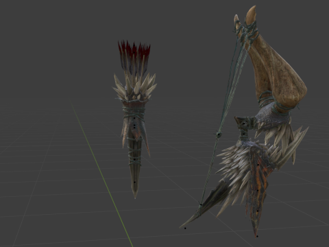 Dooms Shaft - Monster Hunter World 3D Model