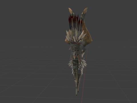 Dooms Shaft - Monster Hunter World 3D Model