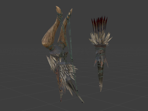 Dooms Shaft - Monster Hunter World 3D Model