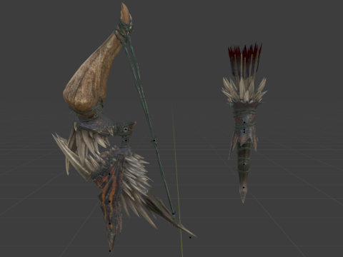 Dooms Shaft - Monster Hunter World 3D Model