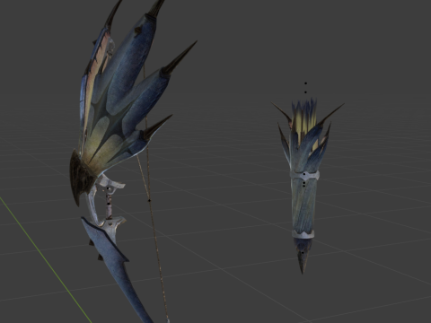 Snowfletcher - Monster Hunter World Modelo 3D
