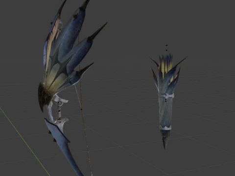 Snowfletcher - Monster Hunter World 3D Model