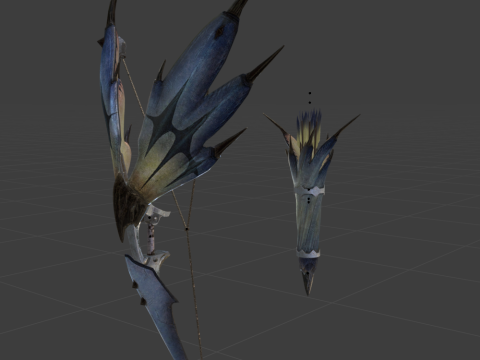 Snowfletcher - Monster Hunter World Modelo 3D