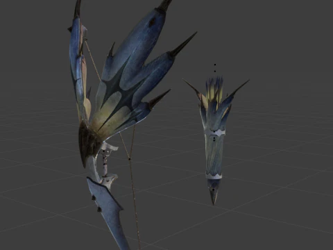 Snowfletcher - Monster Hunter World 3D Model