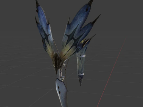 Snowfletcher - Monster Hunter World 3D Model