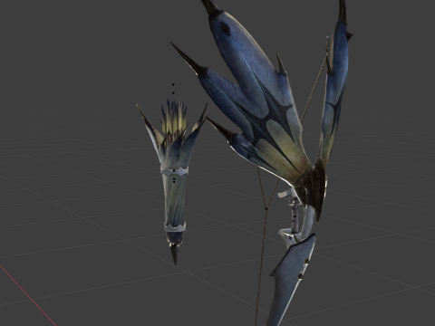 Snowfletcher - Monster Hunter World Modelo 3D