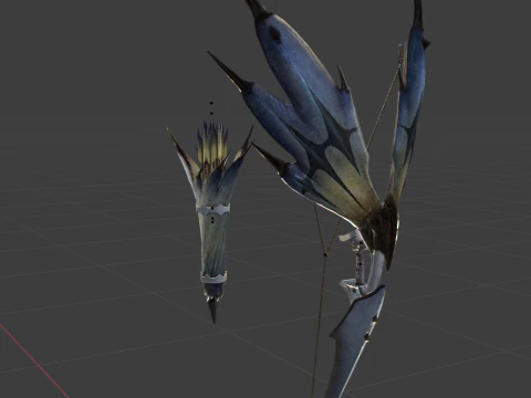 Snowfletcher - Monster Hunter World 3D Model