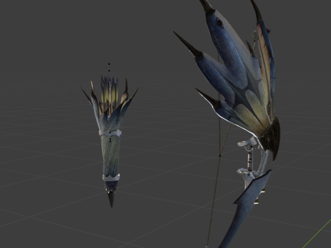 Snowfletcher - Monster Hunter World Modelo 3D