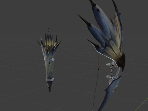 Snowfletcher - Monster Hunter World 3D Model