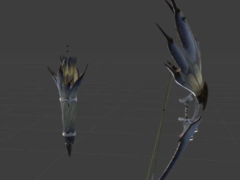 Snowfletcher - Monster Hunter World 3D Model