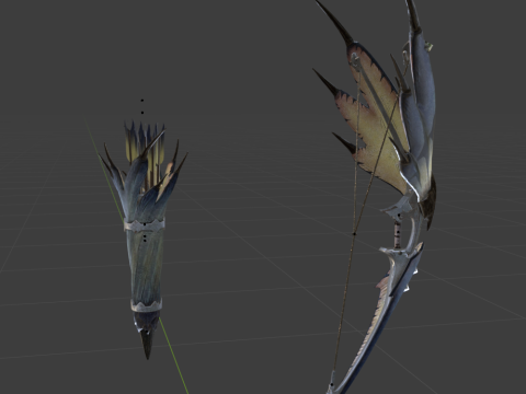 Snowfletcher - Monster Hunter World Modelo 3D