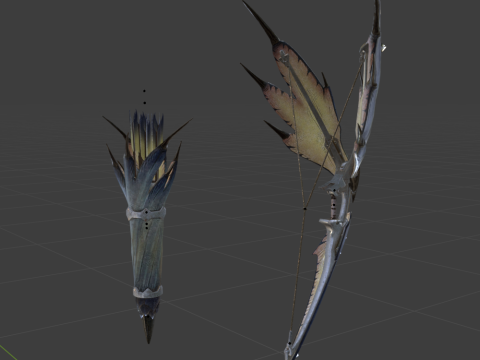 Snowfletcher - Monster Hunter World Modelo 3D