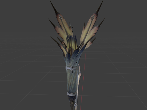 Snowfletcher - Monster Hunter World Modelo 3D