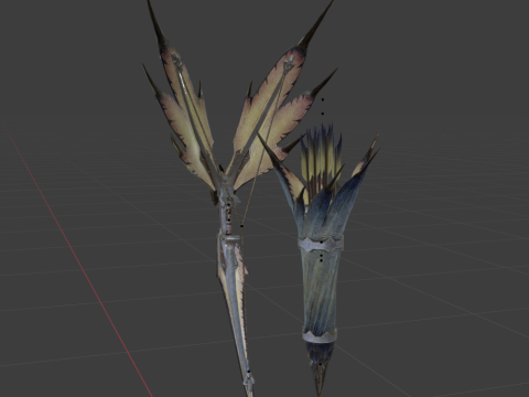 Snowfletcher - Monster Hunter World Modelo 3D
