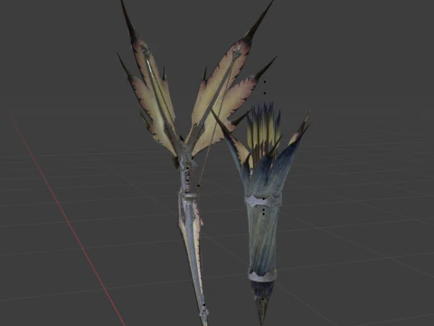 Snowfletcher - Monster Hunter World 3D Model