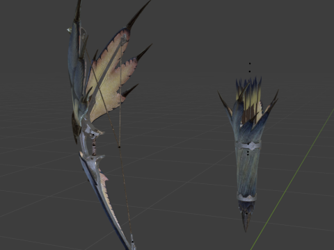 Snowfletcher - Monster Hunter World Modelo 3D