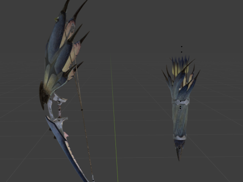 Snowfletcher - Monster Hunter World Modelo 3D