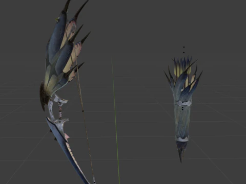 Snowfletcher - Monster Hunter World 3D Model