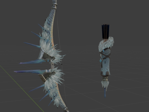 Snowfletcher - Monster Hunter World 3D मॉडल