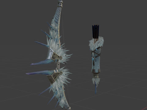 Snowfletcher - Monster Hunter World 3D मॉडल