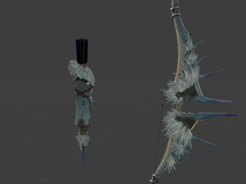 Snowfletcher - Monster Hunter World 3D मॉडल