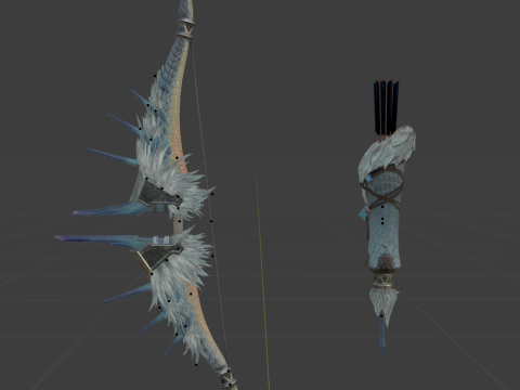Snowfletcher - Monster Hunter World 3D मॉडल