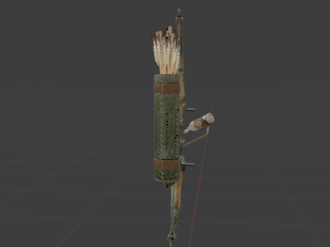 Cross Hunters Bow - Monster Hunter World Modelo 3D