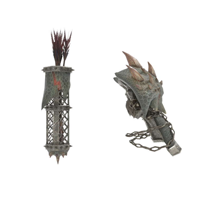 Insurgents Bow - Monster Hunter World 3D Model .c4d .max .obj .3ds .fbx .stl .blend 