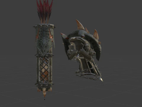 Insurgents Bow - Monster Hunter World 3D Model