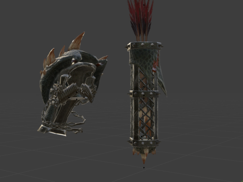 Insurgents Bow - Monster Hunter World 3D Model
