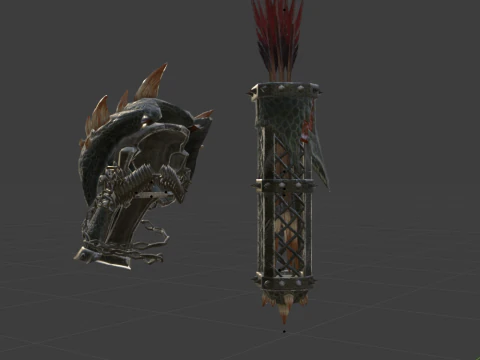 Insurgents Bow - Monster Hunter World 3D Model