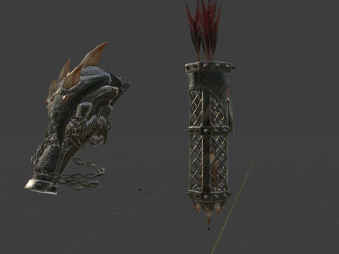 Insurgents Bow - Monster Hunter World 3D Model