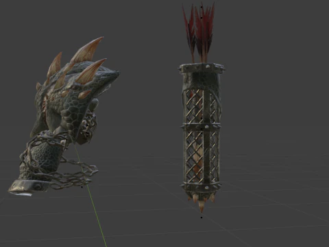 Insurgents Bow - Monster Hunter World 3D Model