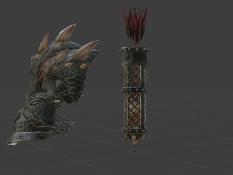 Insurgents Bow - Monster Hunter World 3D Model