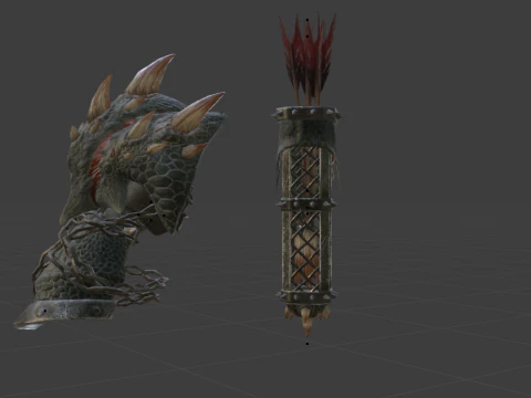 Insurgents Bow - Monster Hunter World 3D Model