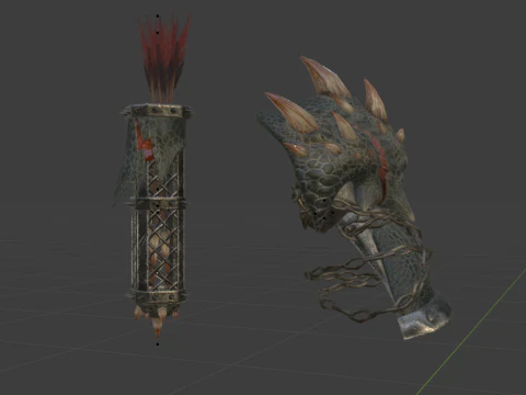 Insurgents Bow - Monster Hunter World 3D Model