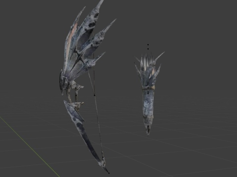 Hoarcry Snowfletcher - Monster Hunter World 3D Model