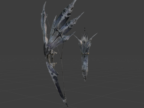 Hoarcry Snowfletcher - Monster Hunter World 3D Model