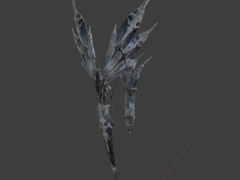 Hoarcry Snowfletcher - Monster Hunter World 3D Model