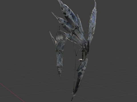 Hoarcry Snowfletcher - Monster Hunter World 3D Model