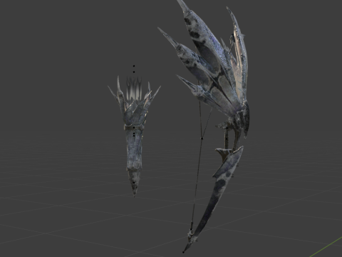 Hoarcry Snowfletcher - Monster Hunter World 3D Model
