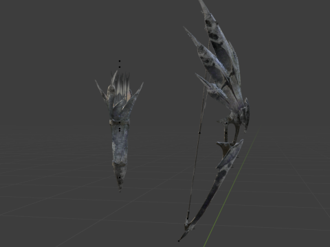 Hoarcry Snowfletcher - Monster Hunter World 3D Model