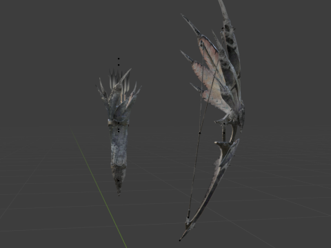 Hoarcry Snowfletcher - Monster Hunter World 3D Model